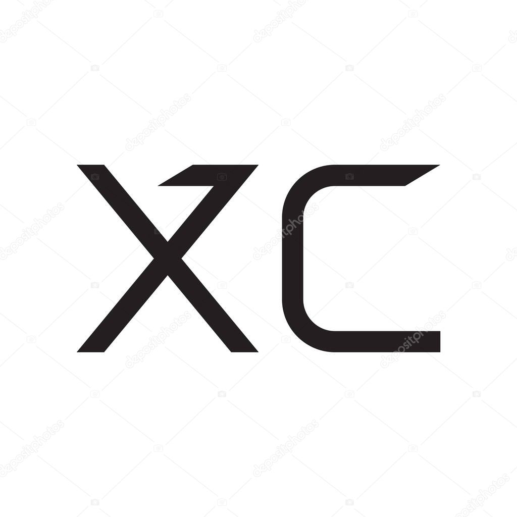 xc initial letter vector logo icon