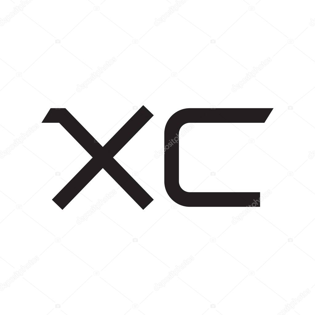 xc initial letter vector logo icon