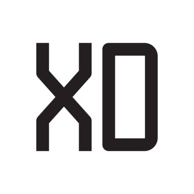 xd ilk harf vektör logo simgesi