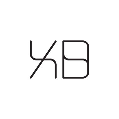 xd ilk harf vektör logo simgesi