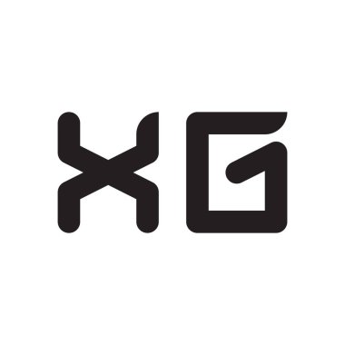 xg ilk harf vektör logo simgesi