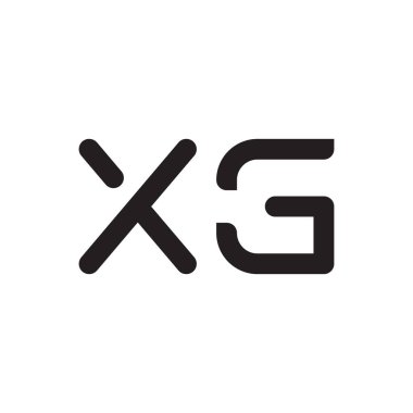 xg ilk harf vektör logo simgesi