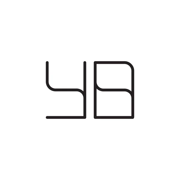 Letra Inicial Vector Icono Del Logotipo — Archivo Imágenes Vectoriales