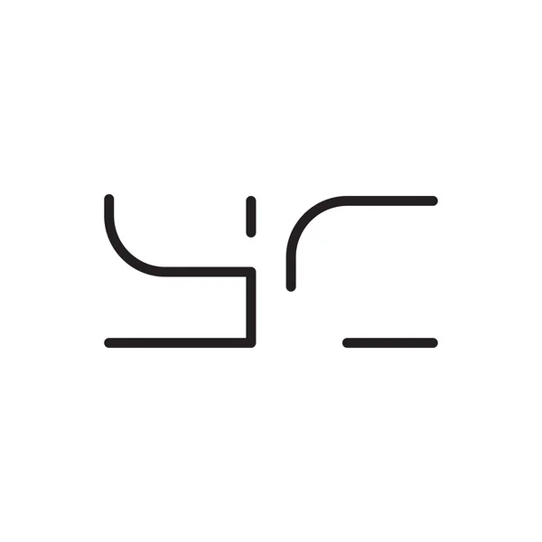 Inicial Icono Del Logotipo Del Vector Letra — Vector de stock