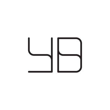 yd ilk harf vektör logo simgesi