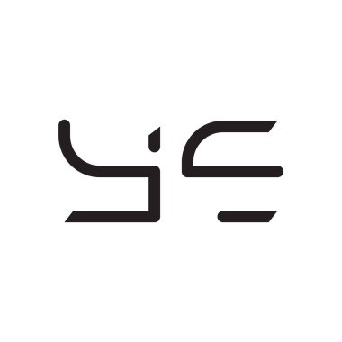 ye ilk harf vektör logo simgesi