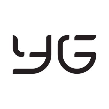 yg ilk harf vektör logo simgesi