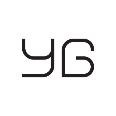 yg ilk harf vektör logo simgesi