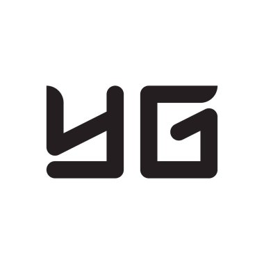 yg ilk harf vektör logo simgesi