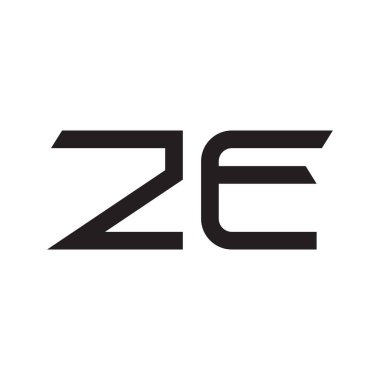 İlk harf vektör logo simgesini göster