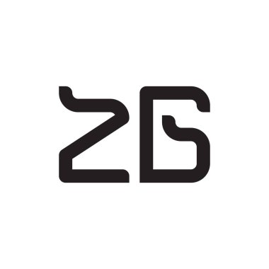 zg ilk harf vektör logo simgesi