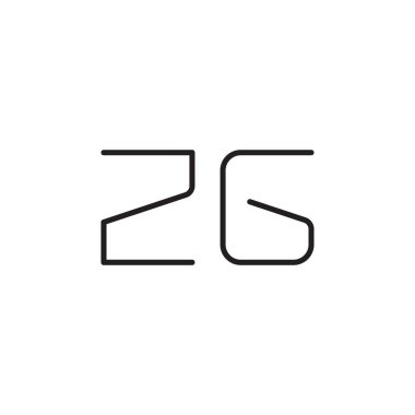 zg ilk harf vektör logo simgesi