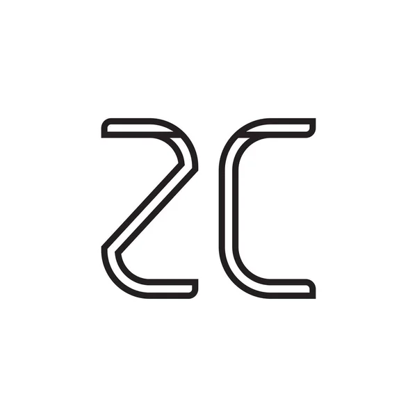 Zc初始字母向量图标 — 图库矢量图片