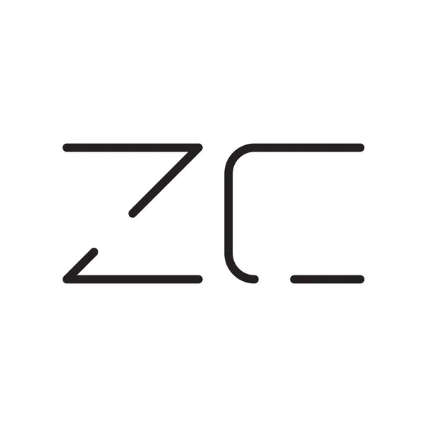 Zc初始字母向量图标 — 图库矢量图片