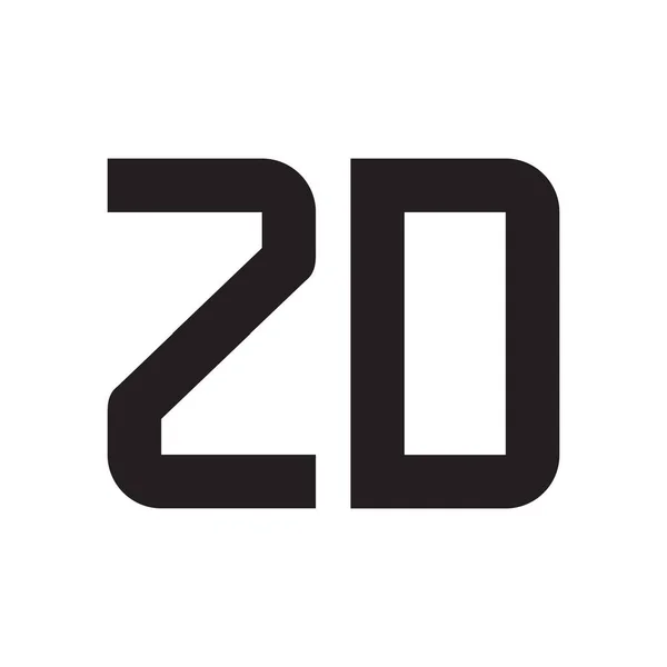 Zd初始字母向量图标 — 图库矢量图片