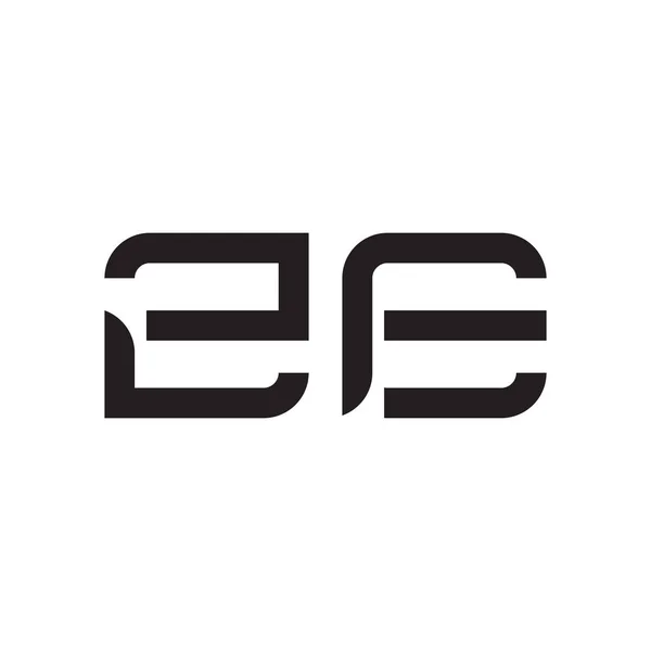 Harf Vektör Logo Simgesini Göster — Stok Vektör