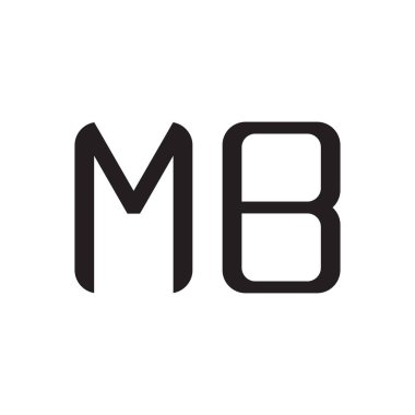 mb ilk harf vektör logosu simgesi