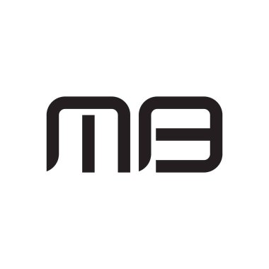 mb ilk harf vektör logosu simgesi