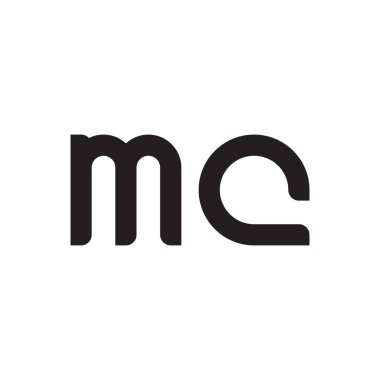 mc ilk harf vektör logo simgesi