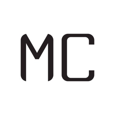 mc ilk harf vektör logo simgesi
