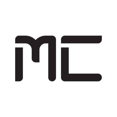 mc ilk harf vektör logo simgesi