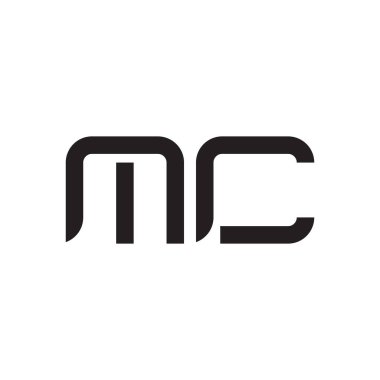 mc ilk harf vektör logo simgesi