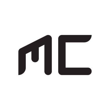 mc ilk harf vektör logo simgesi