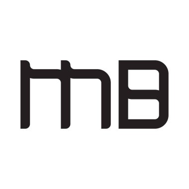 MD ilk harf vektör logo simgesi