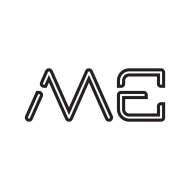 ilk harf vektör logo simgesi