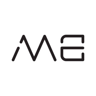 ilk harf vektör logo simgesi