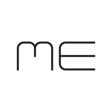 ilk harf vektör logo simgesi