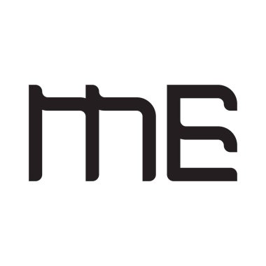 ilk harf vektör logo simgesi