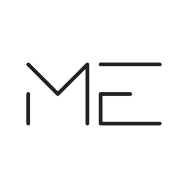 ilk harf vektör logo simgesi