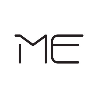 ilk harf vektör logo simgesi