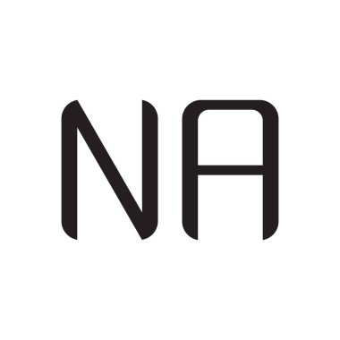 na ilk harf vektör logo simgesi