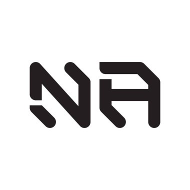 na ilk harf vektör logo simgesi