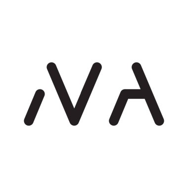 na ilk harf vektör logo simgesi