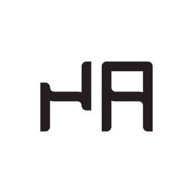 na ilk harf vektör logo simgesi