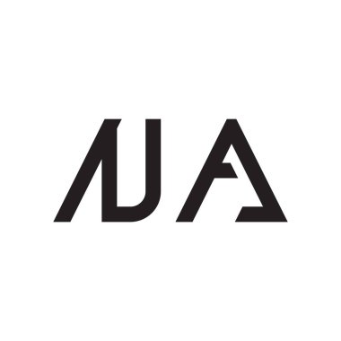 na ilk harf vektör logo simgesi