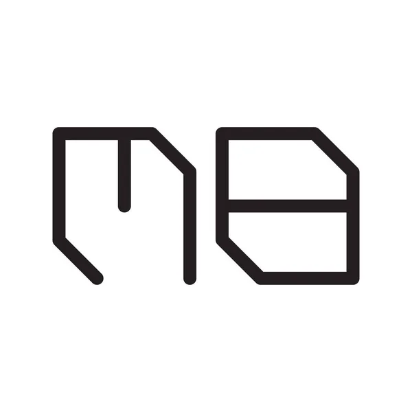 Mb初始字母向量图标 — 图库矢量图片