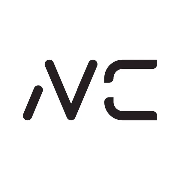 Icona Del Logo Vettoriale Lettera Iniziale — Vettoriale Stock