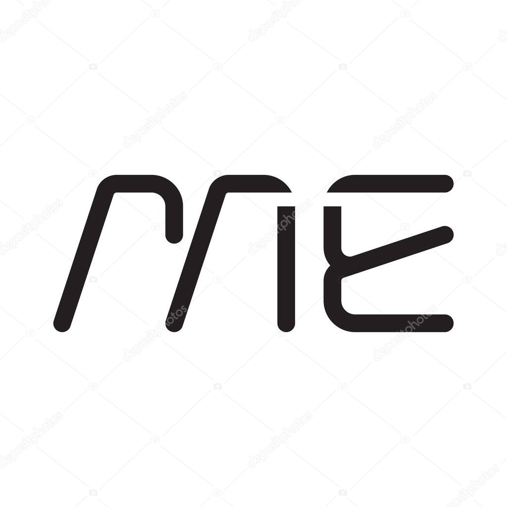 me inicial carta vector logotipo icono 2024