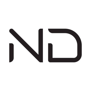 Ve ilk harf vektör logo simgesi