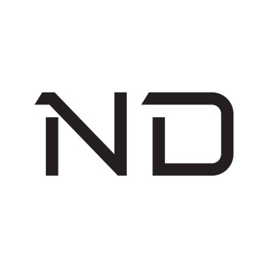 Ve ilk harf vektör logo simgesi