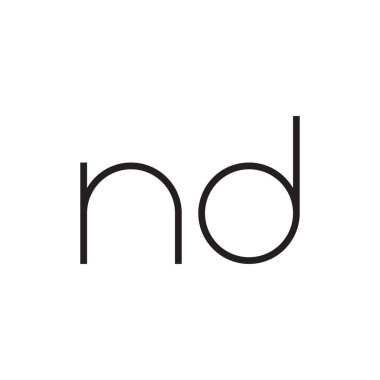 Ve ilk harf vektör logo simgesi