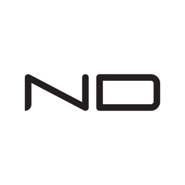 Ve ilk harf vektör logo simgesi