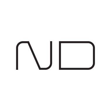 Ve ilk harf vektör logo simgesi