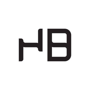 Ve ilk harf vektör logo simgesi