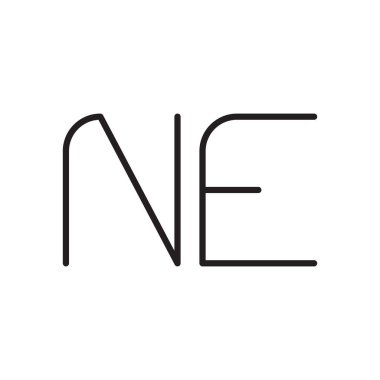 ilk harf vektör logo simgesi