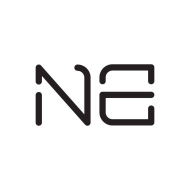 ilk harf vektör logo simgesi